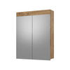 KOUPELNOVÁ ZRCADLOVÁ SKŘÍŇKA Luna Dub Wotan - dub Wotan, kompozitní dřevo (60/77/17cm) - Vicco