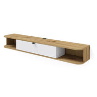 TV LOWBOARD Artisan Eiche, Weiß 156/20/29 - Weiß, Holzwerkstoff (156/20/29cm) - RAUMHIRSCH FURNITURE