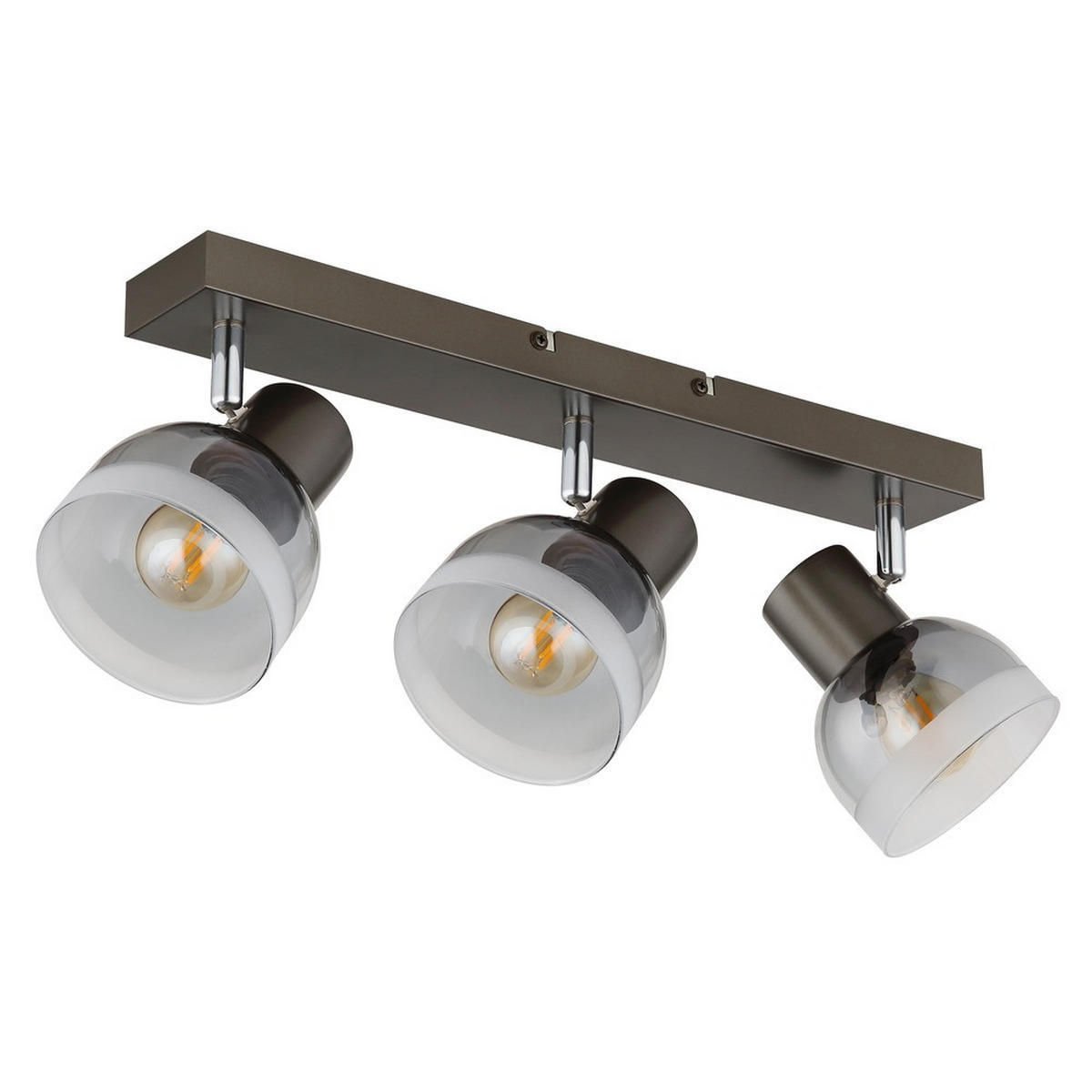 DECKENLEUCHTE Kairo - Schwarz, Glas (41/10/14cm) - Globo Lighting