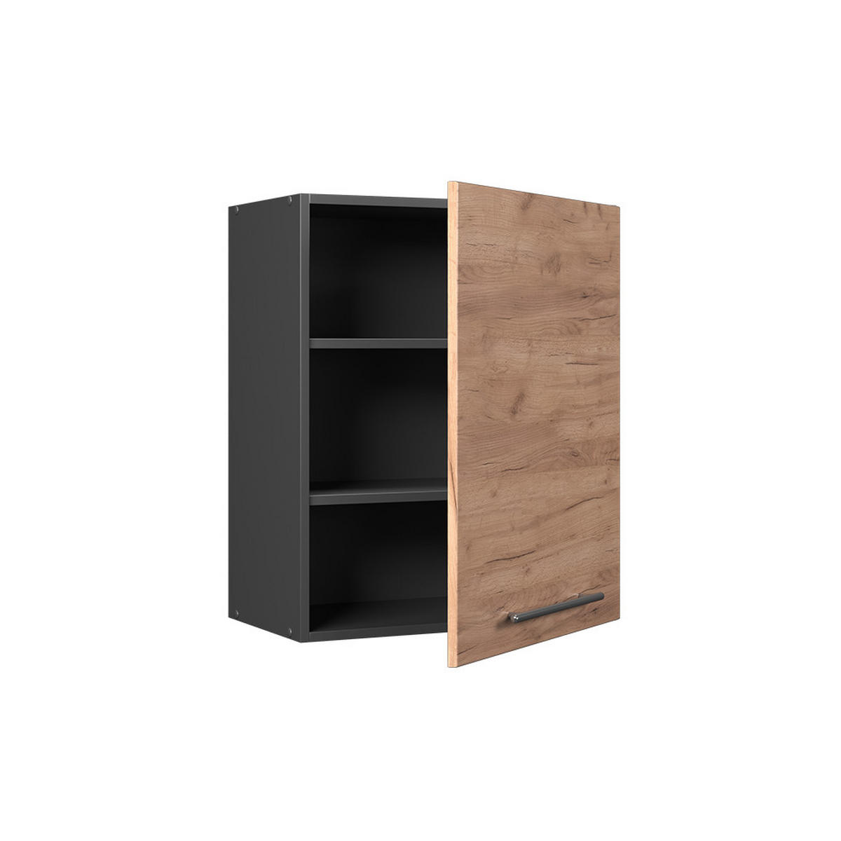HÄNGESCHRANK Fame-Line, Goldkraft Eiche, 60 cm - Eichefarben/Anthrazit, Holzwerkstoff (60/72/34.1cm) - Vicco