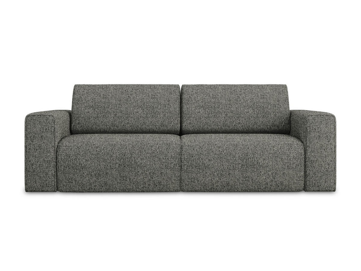 3-SITZER SOFA Strukturstoff Stoff Grau - Dunkelgrau/Beige, Kunststoff/Textil (224/80/103cm) - Makamii