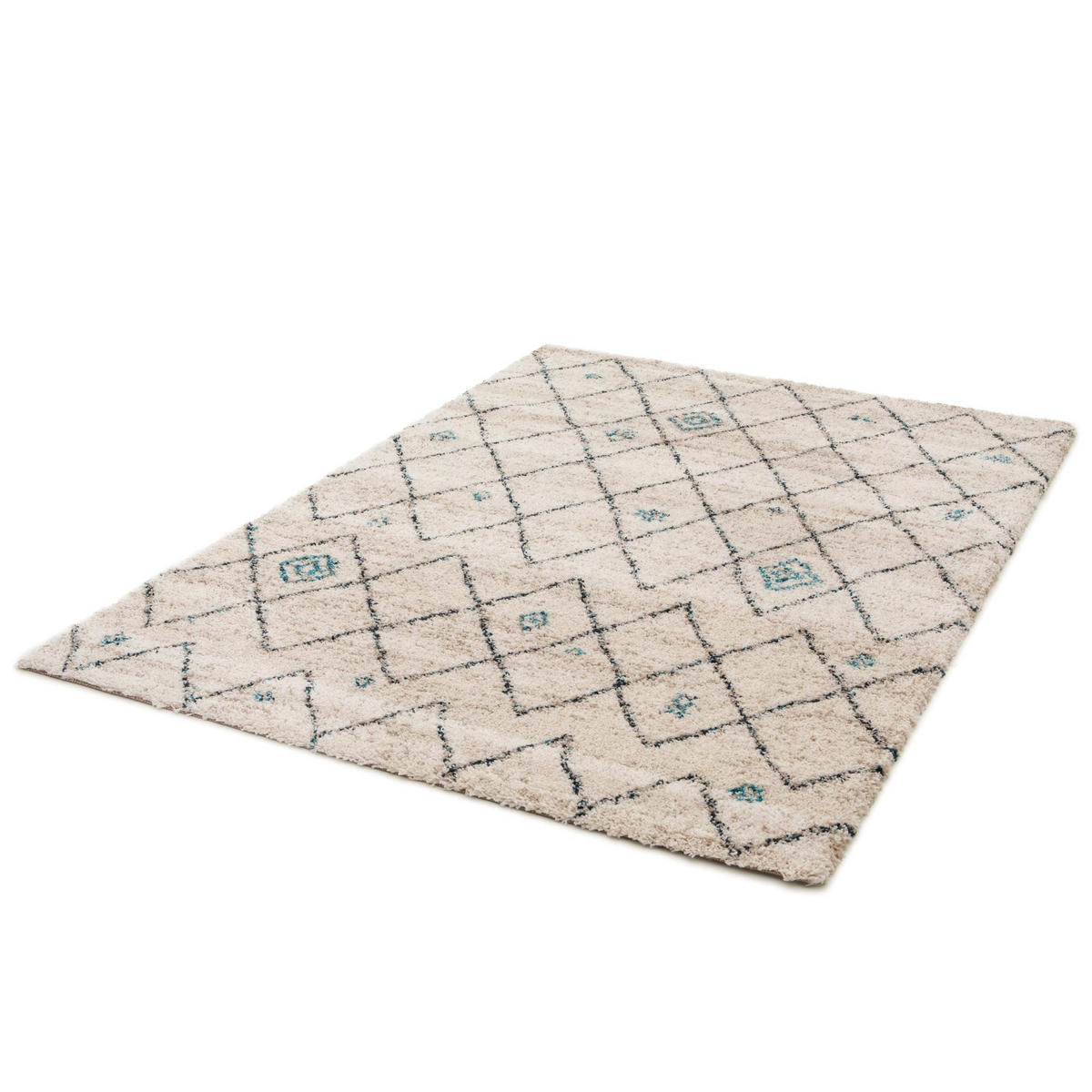 TEPPICH Shaggy dick komfortabel beige - Beige, Textil (160/230cm) - AFK Living