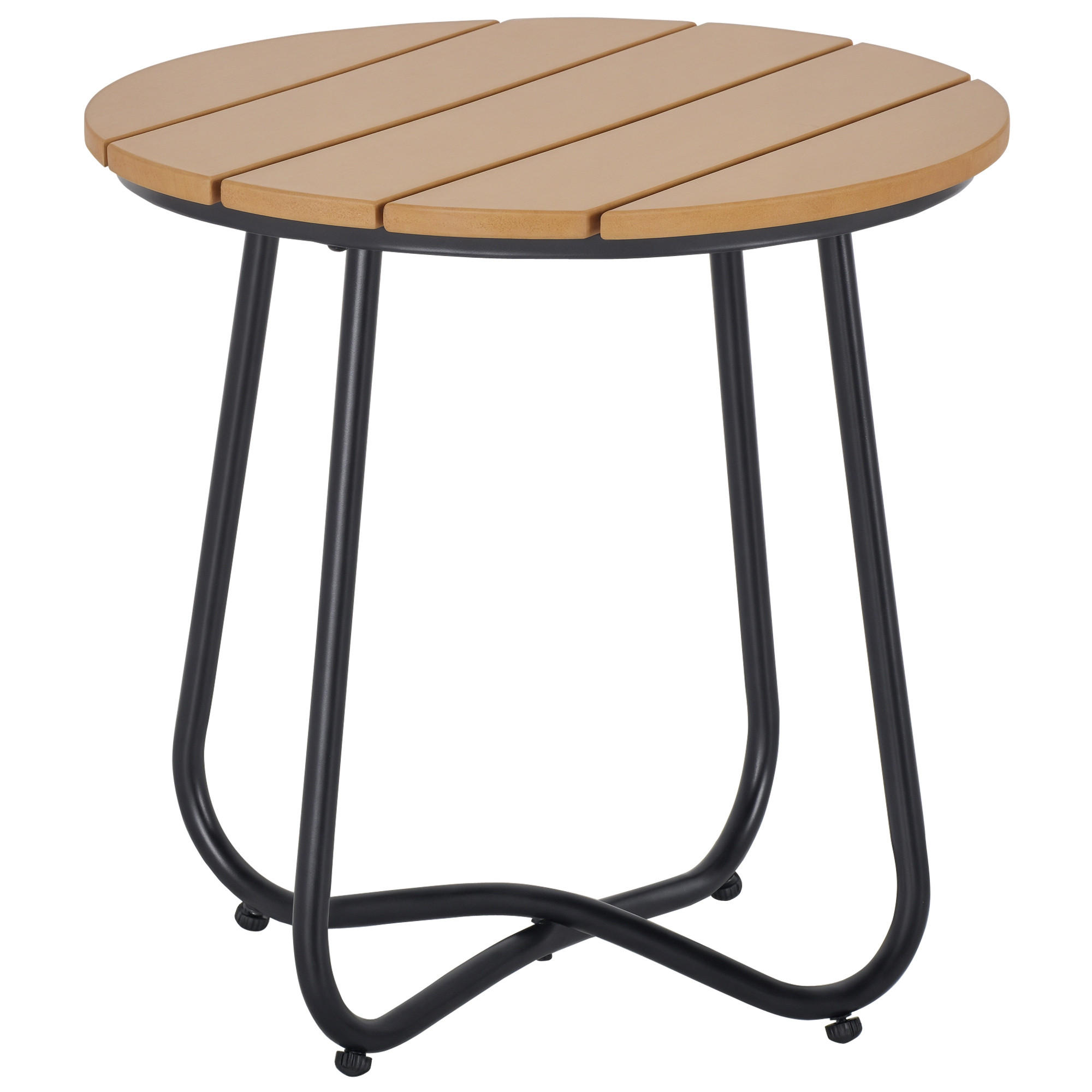 GARTENBEISTELLTISCH DE-14120 Lattenrost Braun - Braun, Metall (49/49/48cm) - ComfortXL