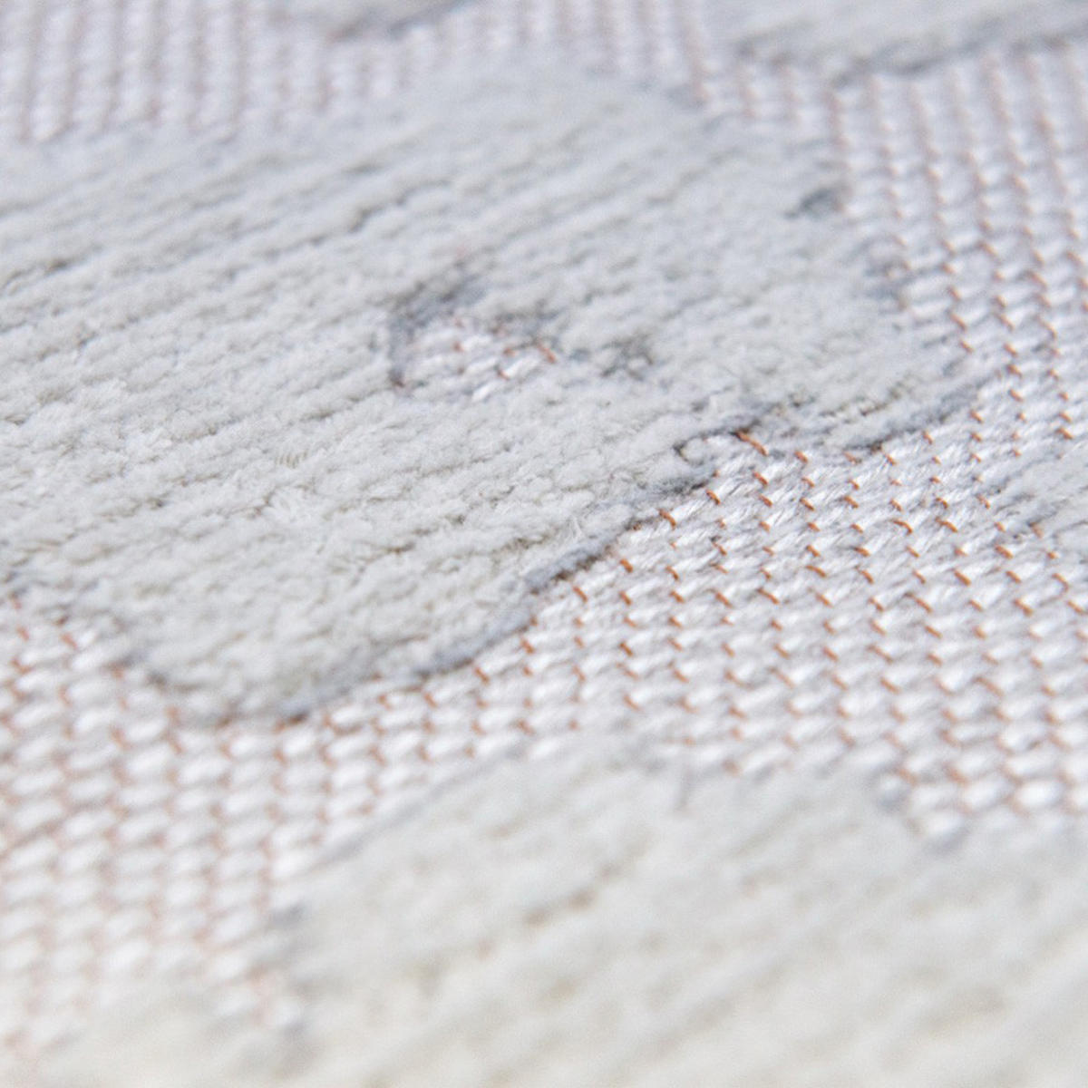 TEPPICH Tsingy Oyster Structures Baobab 80/250 cm - Grau, Textil (80/250cm) - Louis De Poortere