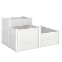 HOCHBEET Kunststoff Weiß - Weiß, Kunststoff (80/64/120cm) - Outsunny