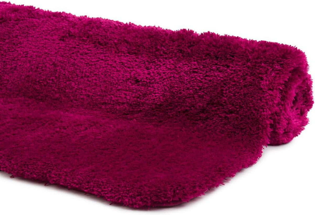 BADTEPPICH Deluxe CYCLAM 70X120CM - Dunkelrot, Textil (120/70cm)