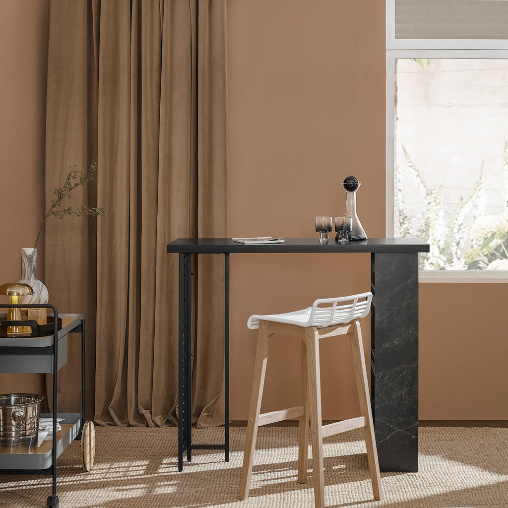 Thumbnail - SoBuy Bartisch, Schwarz, Holzwerkstoff, Metall, 120x105x50 cm, Esszimmer, Barmöbel, Bartische