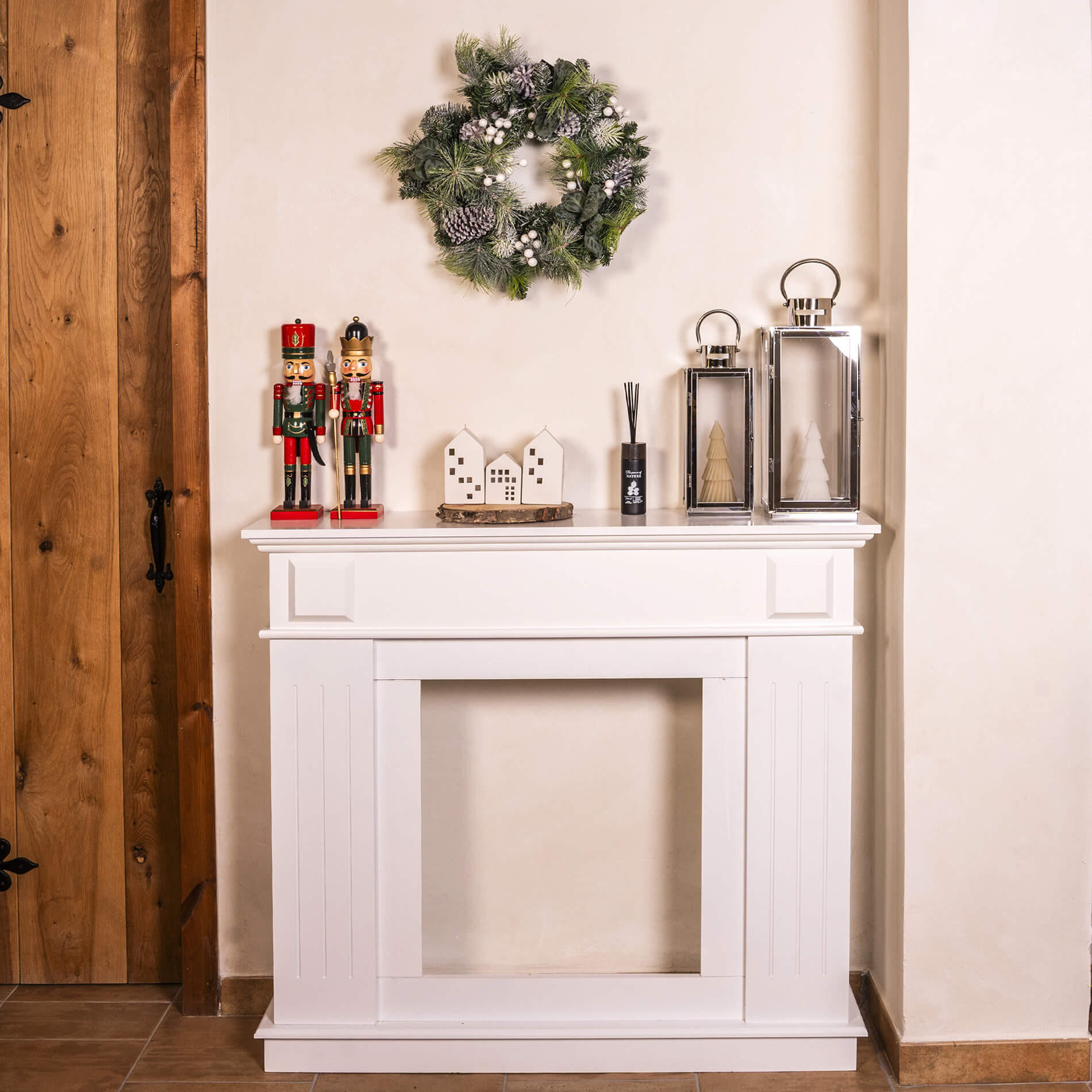 WEIHNACHTSKRANZ Grün 50/50/13 cm - Grün, Kunststoff (13cm) - Mobili Rebecca