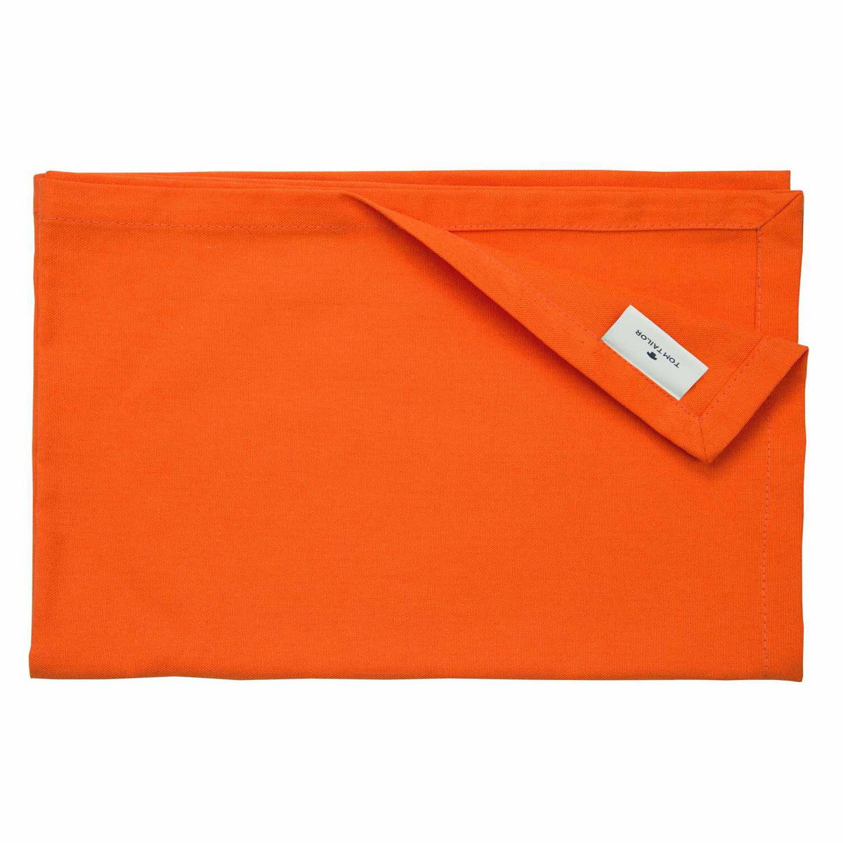 TISCHLÄUFER IN LEINENOPTIK DOVE Blickdicht - Orange, Textil (150/50/0.5cm) - Tom Tailor
