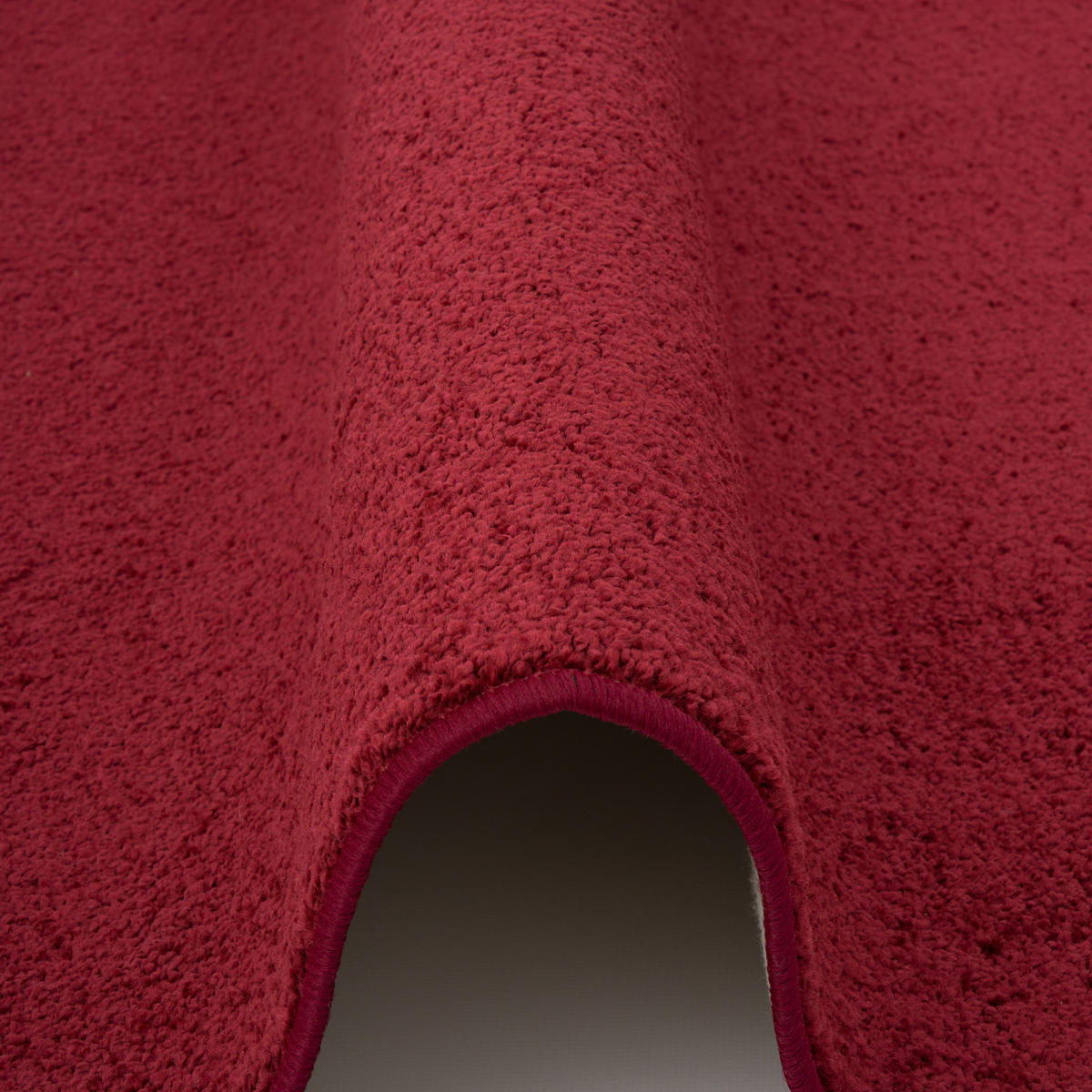 HOCHFLOR VELOURS TEPPICH MONA - Weinrot, Textil (160/200cm) - Snapstyle