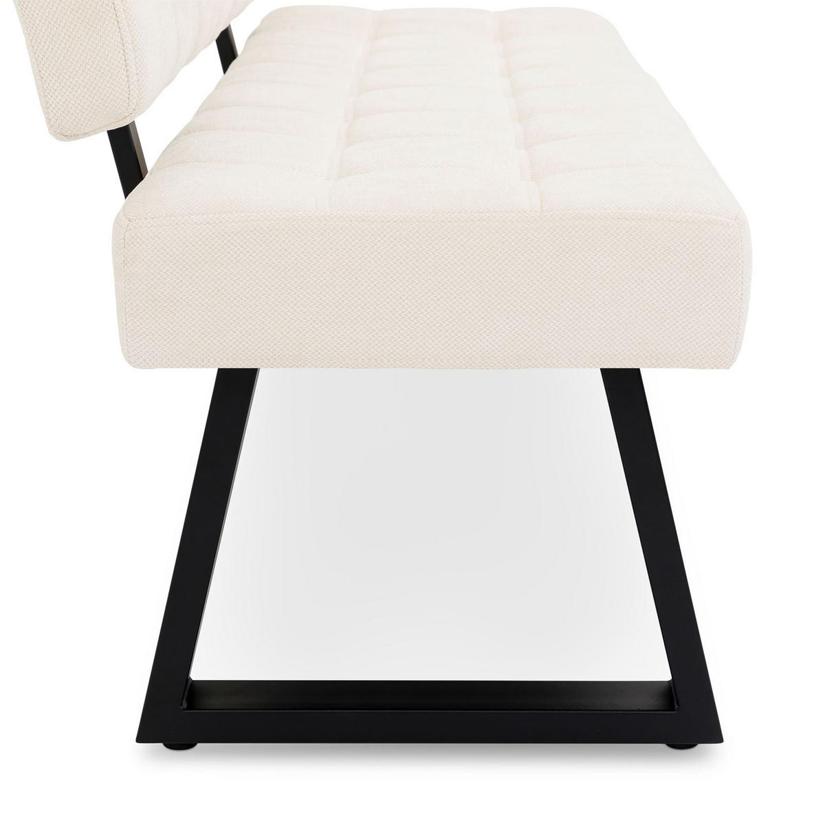 ESSZIMMERBANK KLUPA cremeweiß - Creme, Metall (140/88/60cm) - IDIMEX