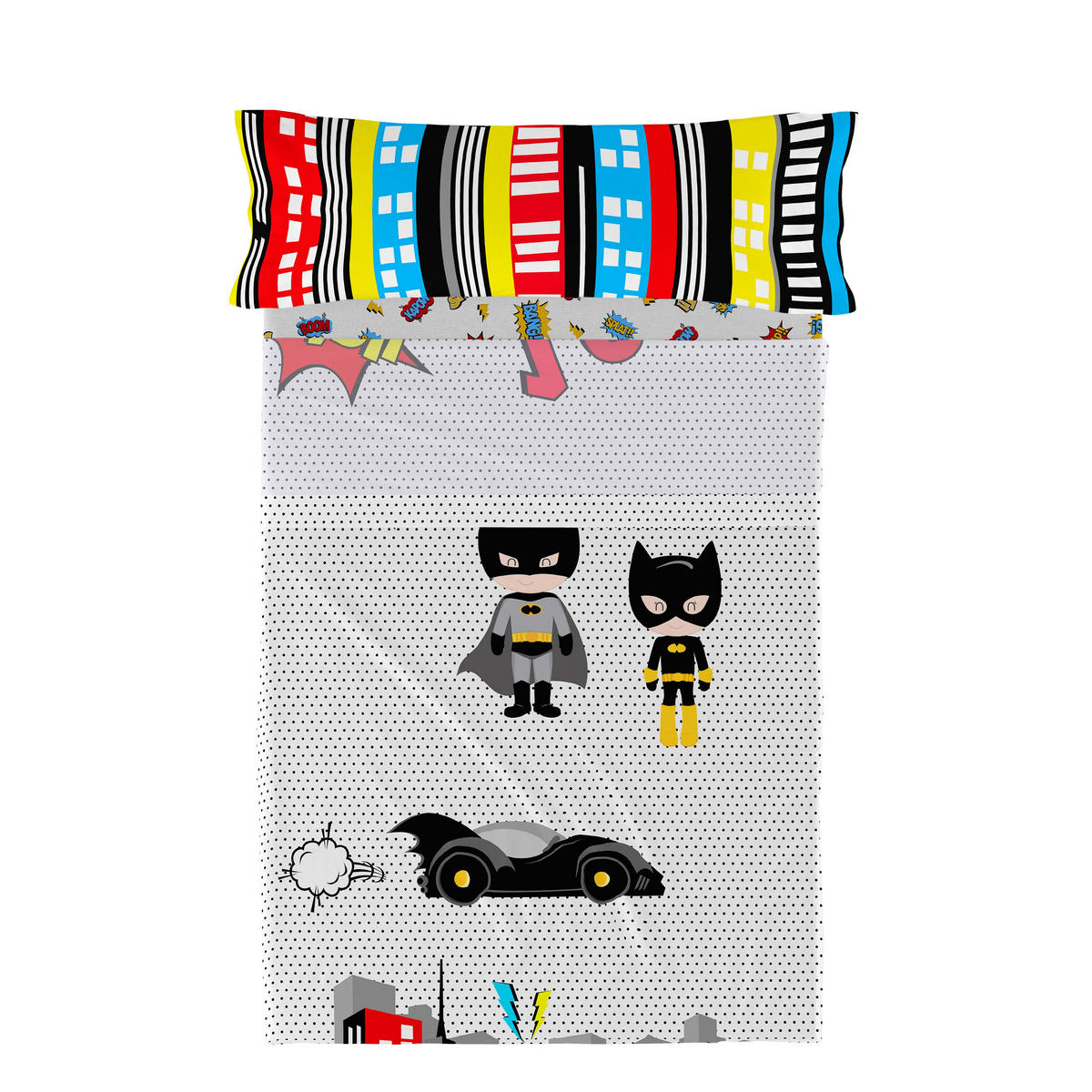 BETTWÄSCHE 2er-Set teiliges bat 180x270 cm mehrfarbig - Multicolor, Textil (180/270cm) - Happy Friday