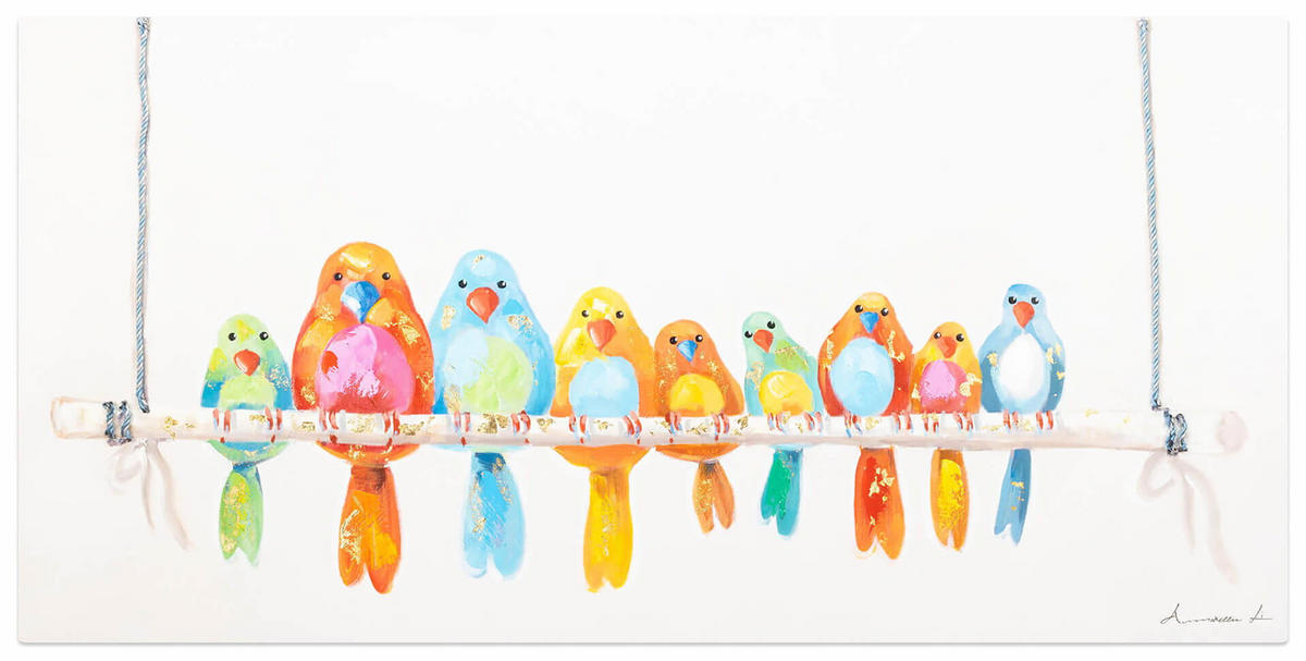 ACRYLBILD HANDGEMALT 120/60 cm - Multicolor, Holz/Textil (120/60cm) - KUNSTLOFT