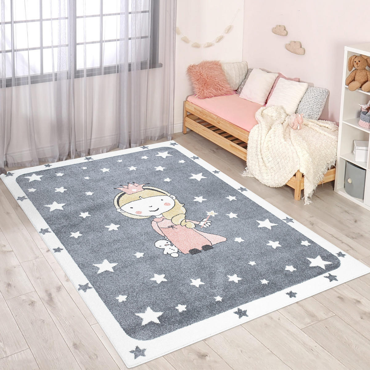 KINDERTEPPICH Anime 893 Grau 190x280 cm - Grau, Textil (190/280cm) - carpet city