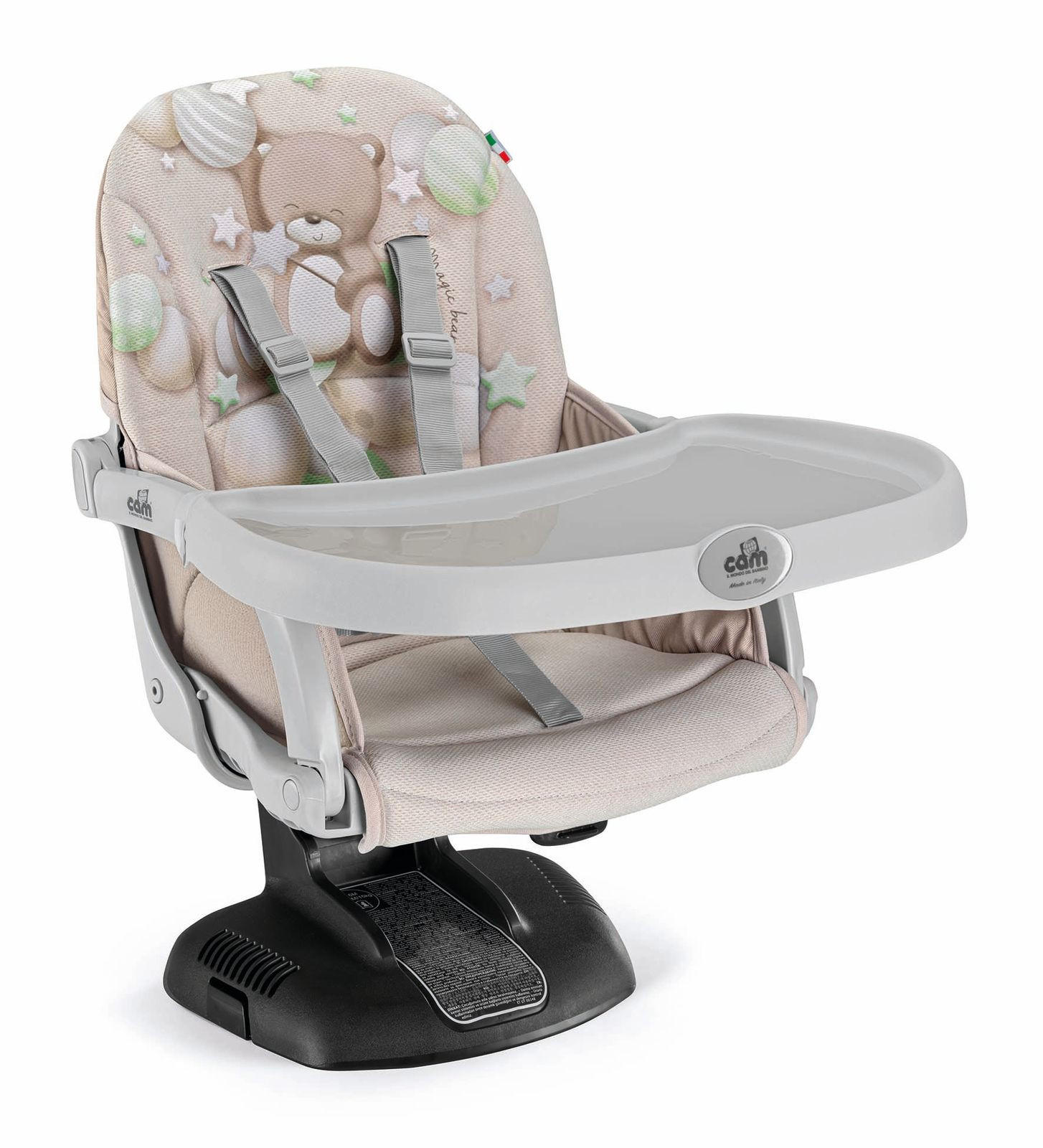 KINDER-SITZERHÖHUNG Idea - Beige, Kunststoff/Textil (36/52/50cm) - Cam il Mondo del Bambino S.p.A.