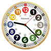 WANDUHR Kinderzimmer MIO & MIA Holz Wand Uhr, beige, weiß - Beige/Multicolor, Holz/Metall (25/25/2.4cm) - Holzwerk