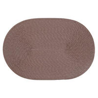 PLATZSET Polypro Schoko oval ca. 45x30 cm Platzdeckchen Tischset - Braun, Kunststoff (30/45cm) - TiborTex
