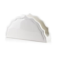 SERVIETTENHALTER Hella Weiß 14.4/4 cm Keramik - Weiß, Keramik (4/14.4cm) - Mondex