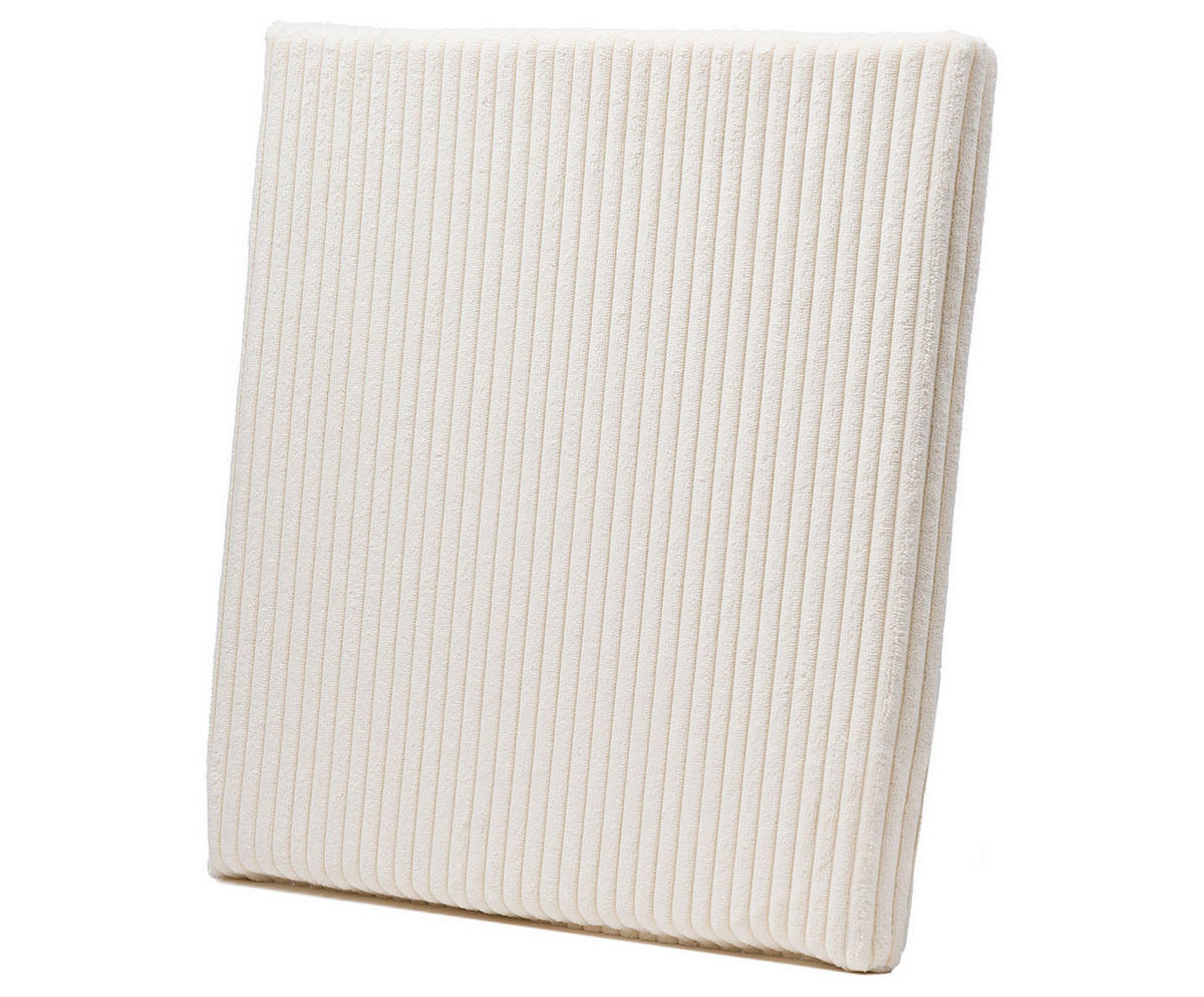 SITZKISSEN Anafi 40x40x3cm WEISS - Weiß, Textil (40/40cm)