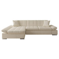 ECKSOFA Malwi, Seite: Links - Mokka, Holz/Textil (278/161cm) - MIRJAN24