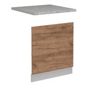 FRONTBLENDE R-Line Goldkraft Eiche 60 cm AP Marmor - Honigeiche/Eiche Wotan, Holzwerkstoff (60/57.2/1.6cm) - Vicco