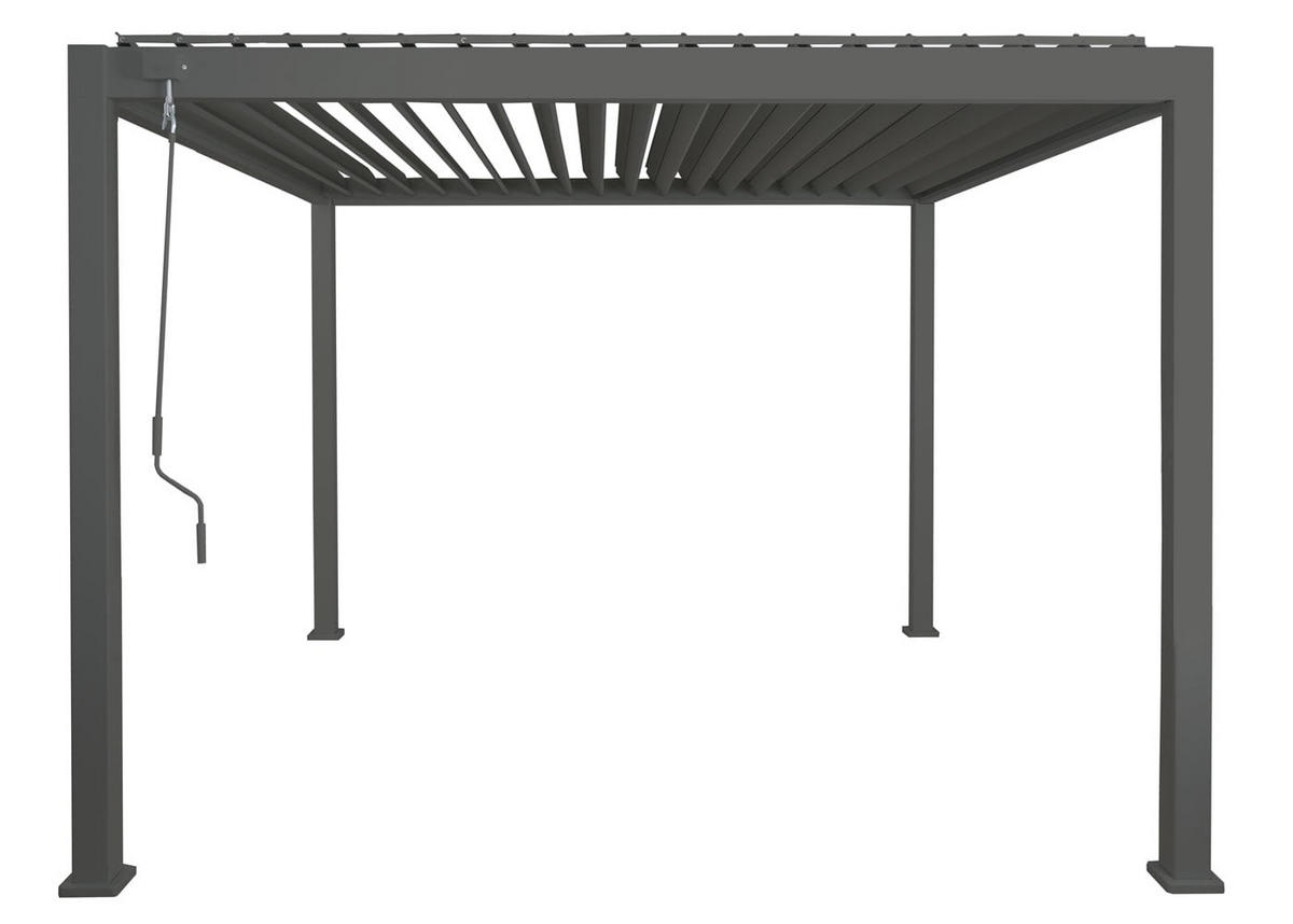 PERGOLA Alu 230x300x300cm Anthrazit - Anthrazit, Metall (300/230/300cm) - BERLINLODGE