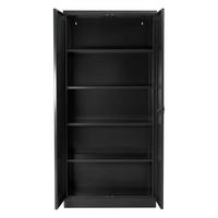STAHLSCHRANK Bee mit 5 lackierten Fachböden 195x92x42 cm Korpusfarbe Anthrazit Frontfarbe Anthrazit - Anthrazit, Metall (92/195/42cm)