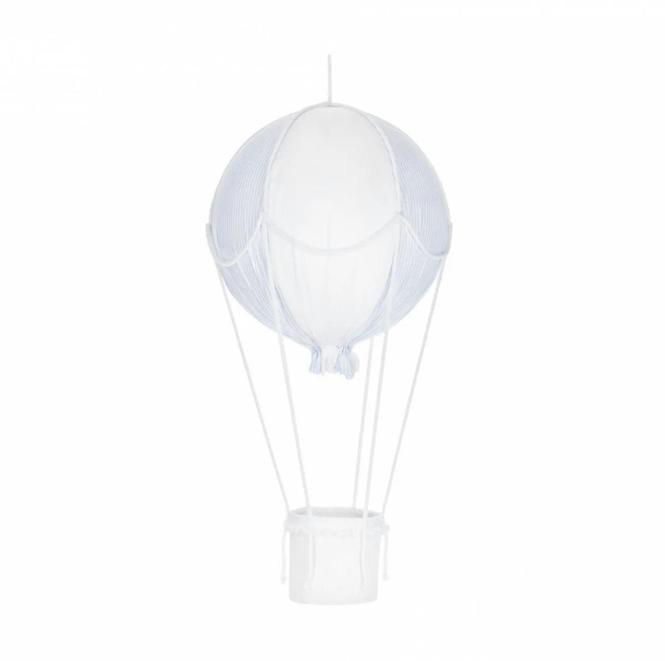 DEKO-HEISSLUFTBALLON, blau, klein, Bio-Baumwolle - Blau, Textil (20/50/50cm) - Caramella
