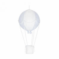 DEKO-HEISSLUFTBALLON, blau, klein, Bio-Baumwolle - Blau, Textil (20/50/50cm) - Caramella