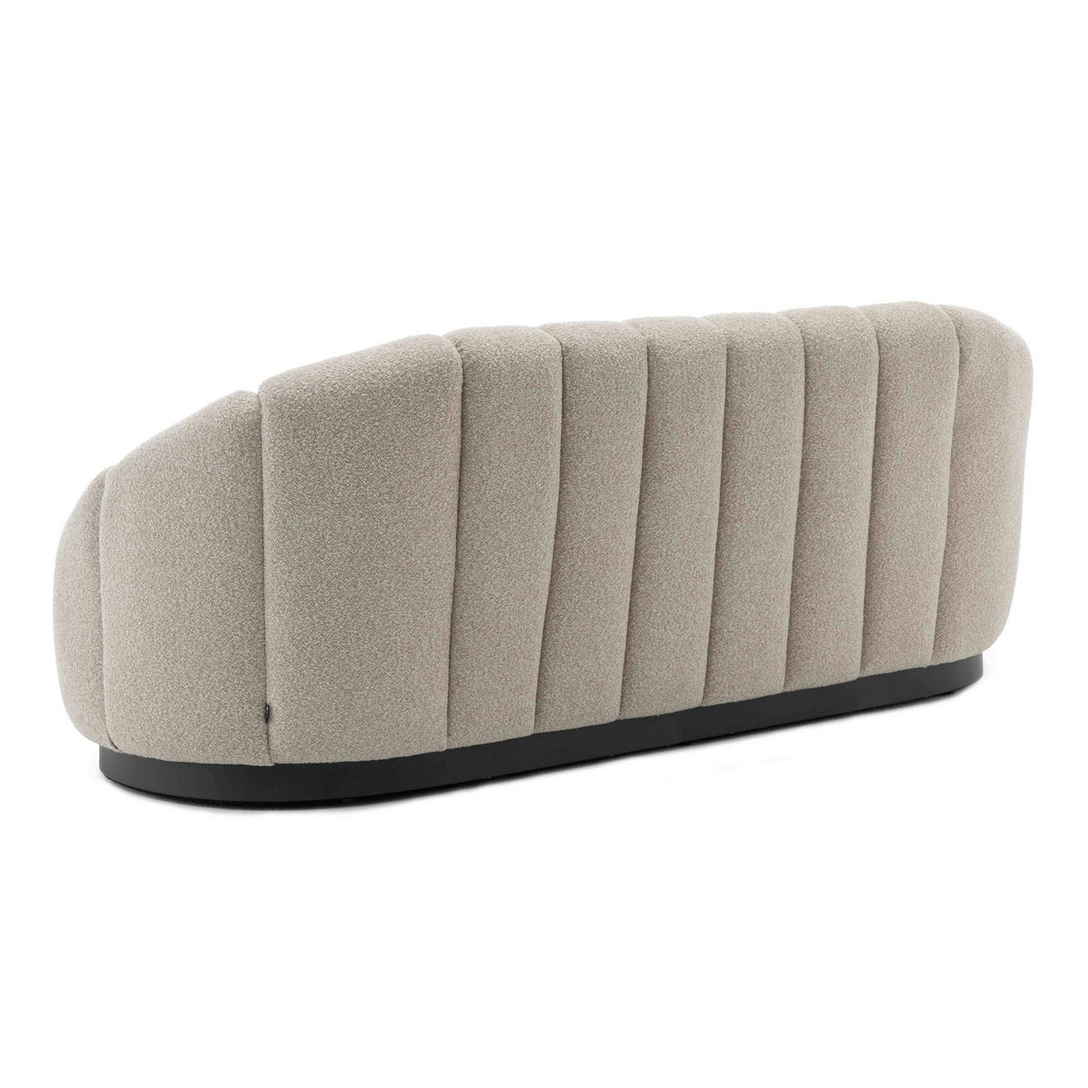 SOFA 3-Sitzer, Taupe - Taupe, Textil (96/83/215cm) - Oviala