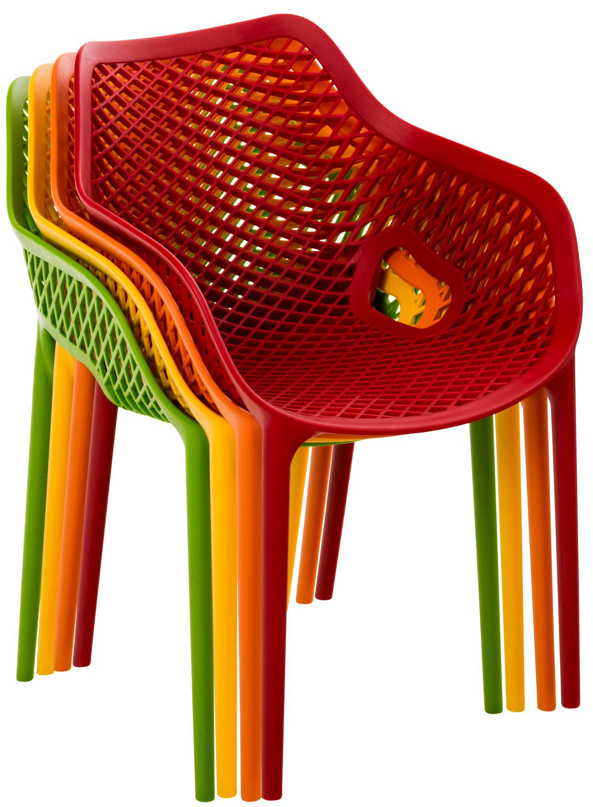 GARTENSTUHL Kunststoff Gelb - Gelb, Kunststoff (57/81/60cm) - CLP