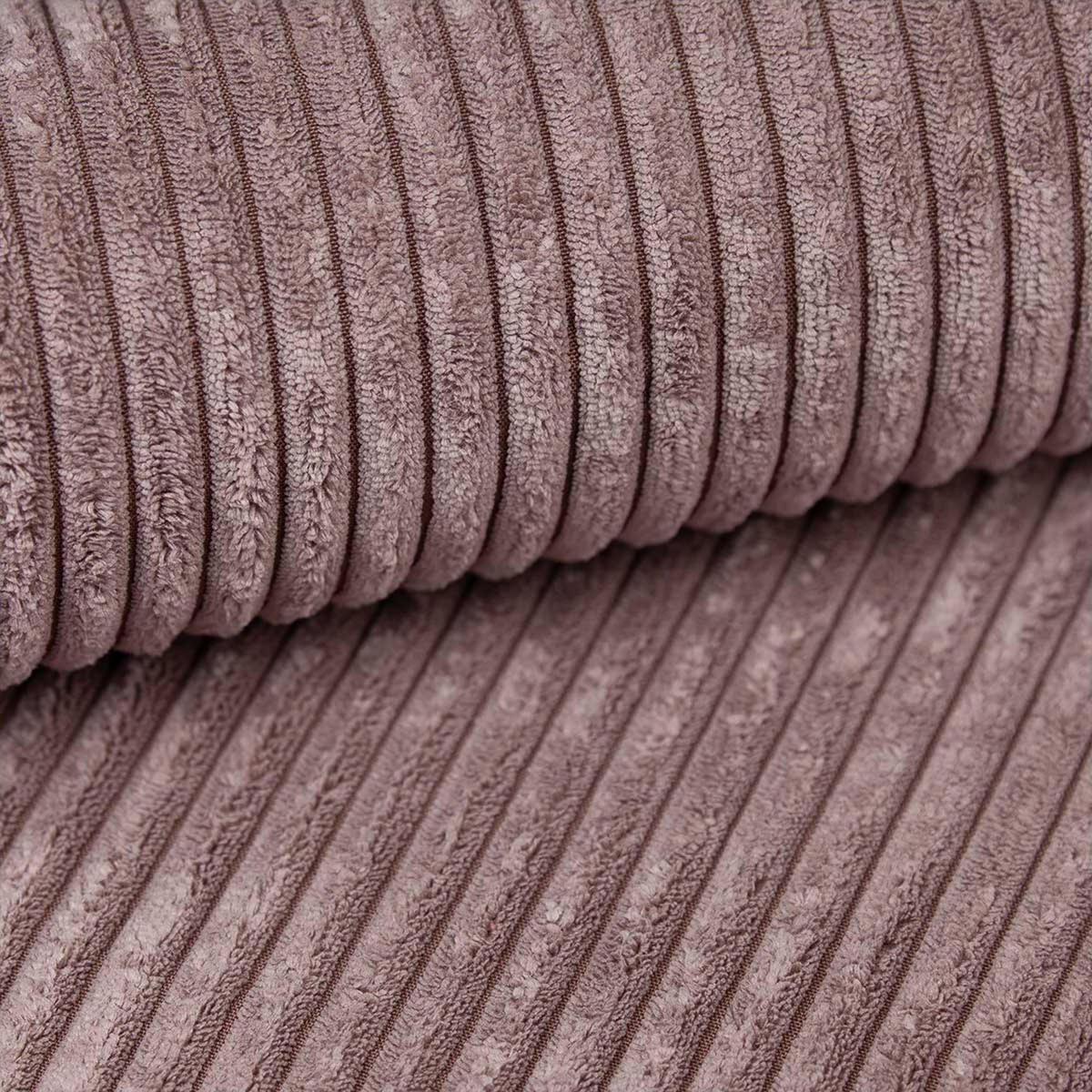 WOHNLANDSCHAFT Cedria Lavendel 389/145/85 cm mit Schlaffunktion - Hellrosa/Schwarz, Kunststoff/Textil (389/85/145cm) - AX Living