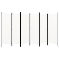 RAUMETEILER 6-teilig Weiss 300/180 Cm - Weiß, Textil (180/0.1/300cm) - vidaXL