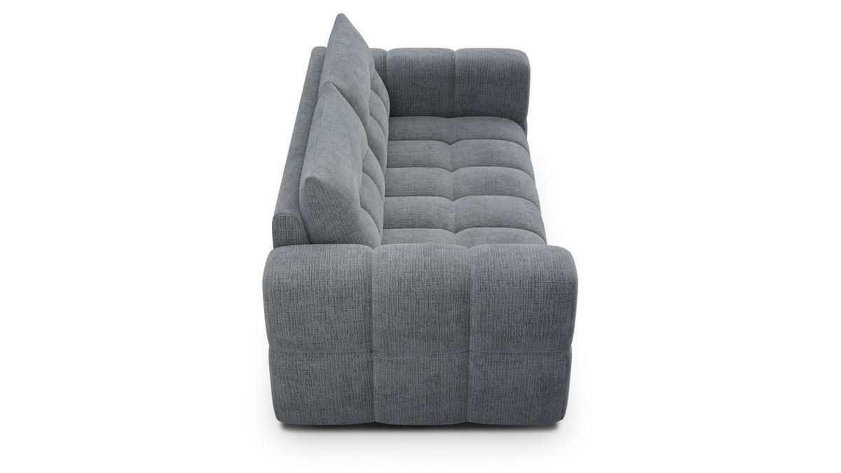 SOFA CLOUDI 2,5-Sitzer, dunkelgrau - Dunkelgrau/Schwarz, Holz/Textil (211/89/104cm) - Courtois Laville