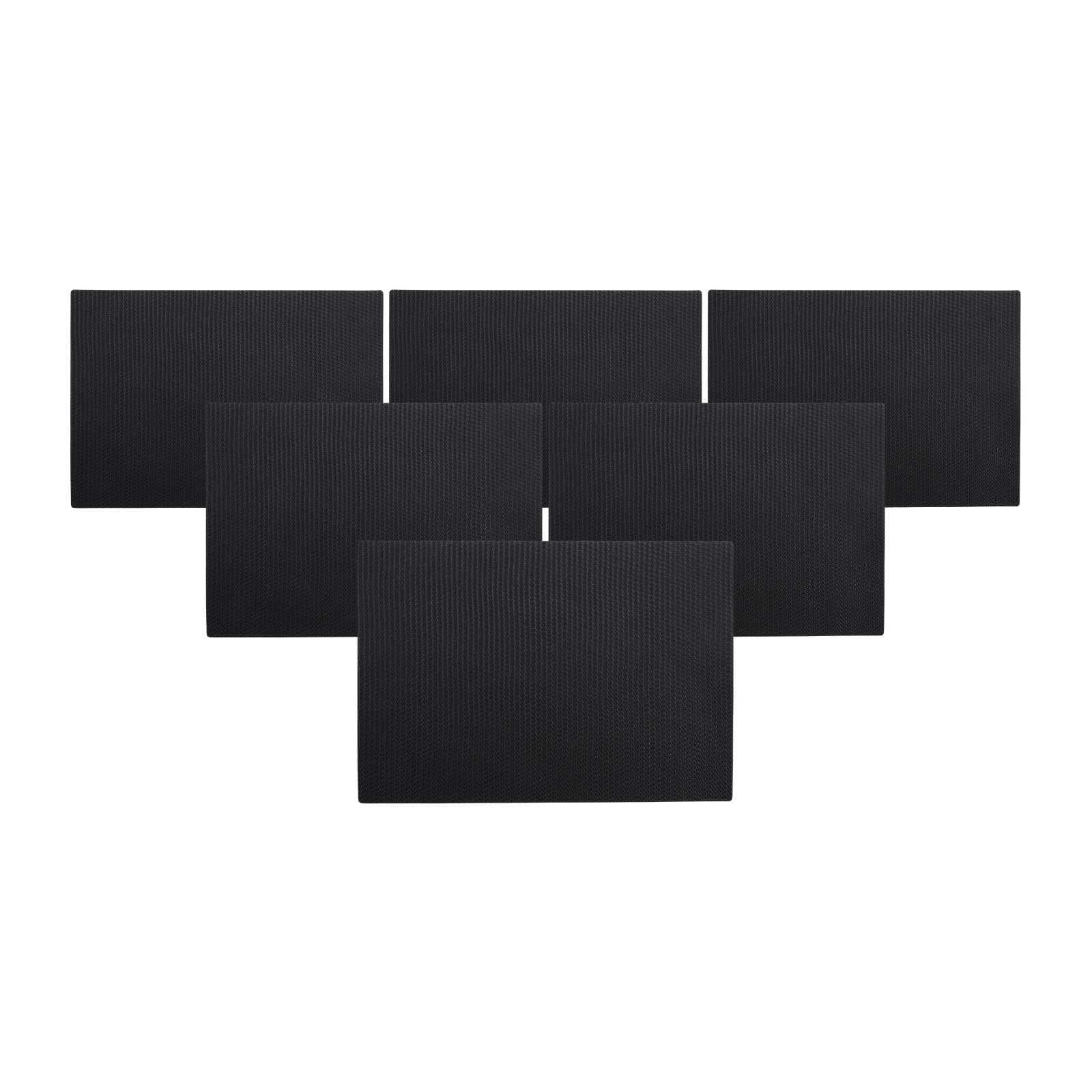 PLATZMATTEN Fenya Schwarz 43 x 30 cm 6er Set - Schwarz, Kunststoff (43/30/0.2cm) - Ritzenhoff Breker
