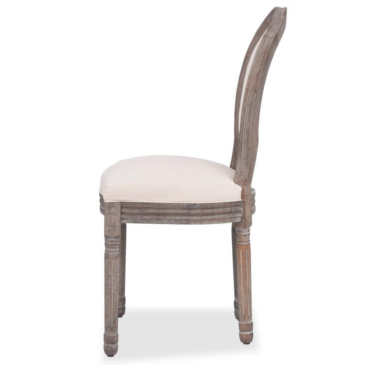 STUHL-SET 6Stk. 50*95.5*56 - Creme, Metall (50/95.5/56cm) - ZMH