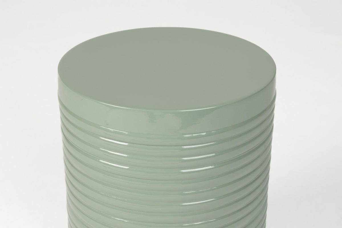 BEISTELLTISCH Sven - Grün - 25/25/36 cm - Grün, Metall (25/25/36cm)