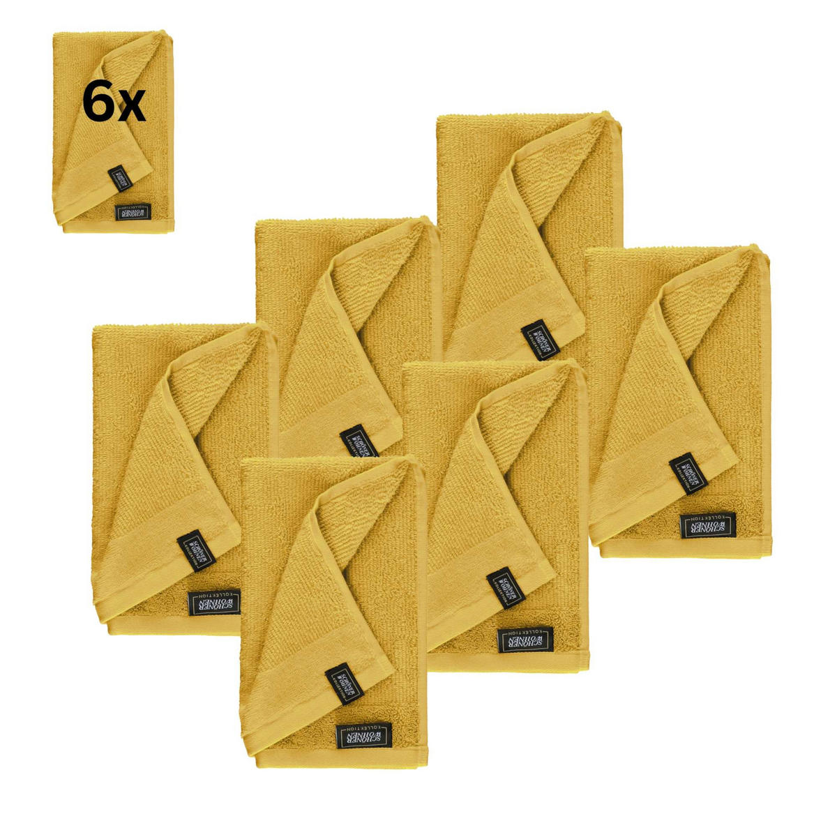 GÄSTEHANDTUCH SENSE-6 - Gelb, Textil (30/50cm) - Schöner Wohnen