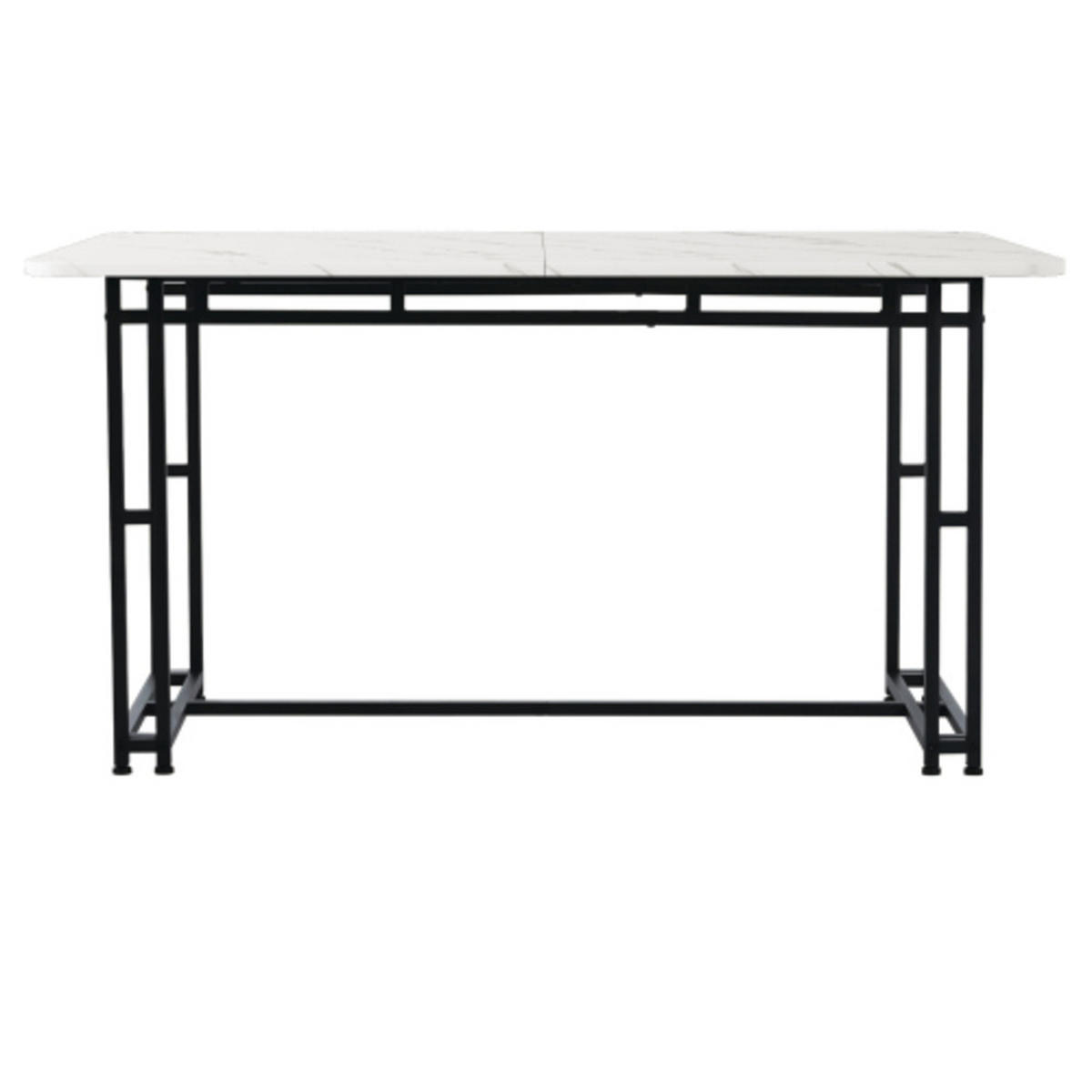 ESSZIMMER-SET 5-teilig mit Küchentisch 120x70 und vier grauen Samtstühlen für Küche und Wohnbereich, weiß-grau - Grau, Holzwerkstoff (70/74/120cm) - Luhomfu