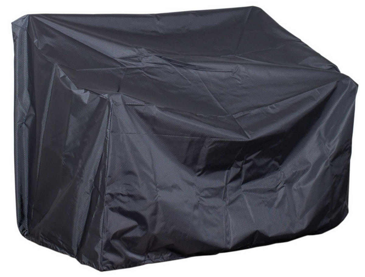 SCHUTZHÜLLE Aero Protect Dunkelgrau für Gartenbänke 2-Sitzer - Grau, Metall (130/86/70cm) - Mr. Deko