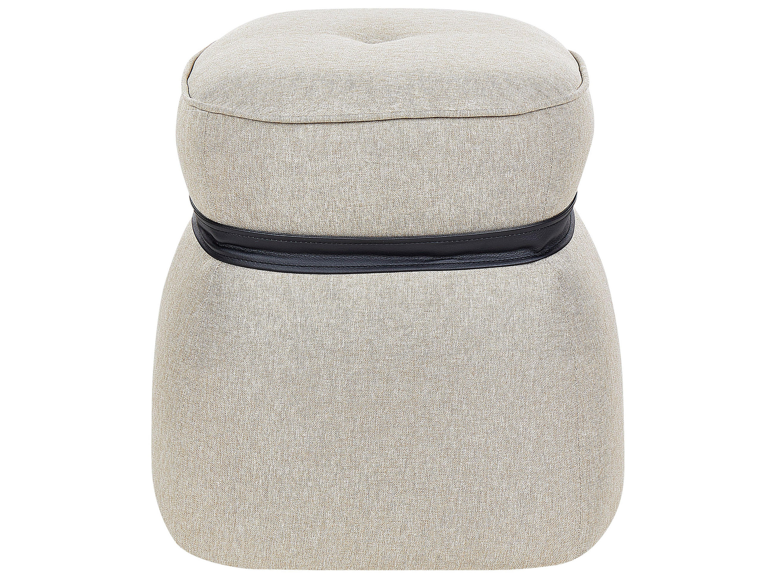 POUF Beige Monterey - Beige, Textil (45/44/45cm) - Beliani