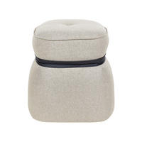 POUF Beige Monterey - Beige, Textil (45/44/45cm) - Beliani