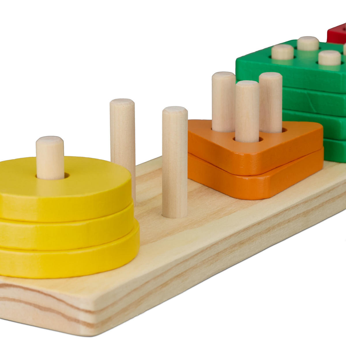 STAPELSPIELZEUG - Multicolor, Holz/Holzwerkstoff (35/5.5/8cm) - Relaxdays
