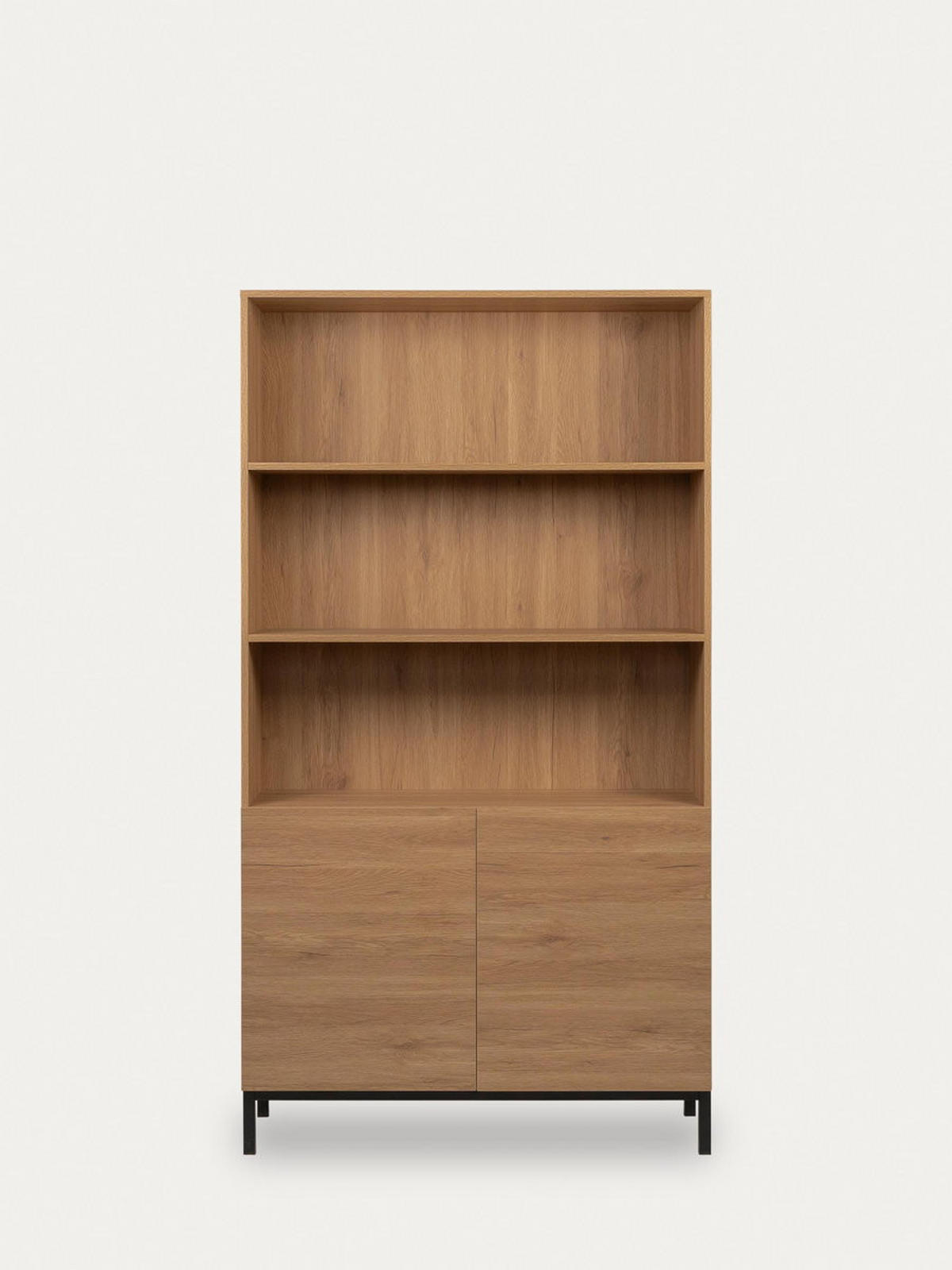 BÜCHERREGAL Kolb Natur 100 cm x 184 cm - Braun, Holzwerkstoff (100/184/35cm) - Kenay Home