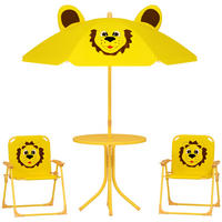 GARTEN-KINDERSITZGRUPPE, Gelb, Stahl, Polyester - Gelb, Metall - AIYAPLAY