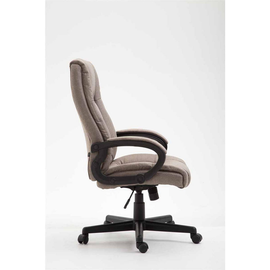 Thumbnail - TPFLiving Bürostuhl, Taupe, Textil, 66x116x70 cm, Arbeitszimmer, Bürostühle, Drehstühle