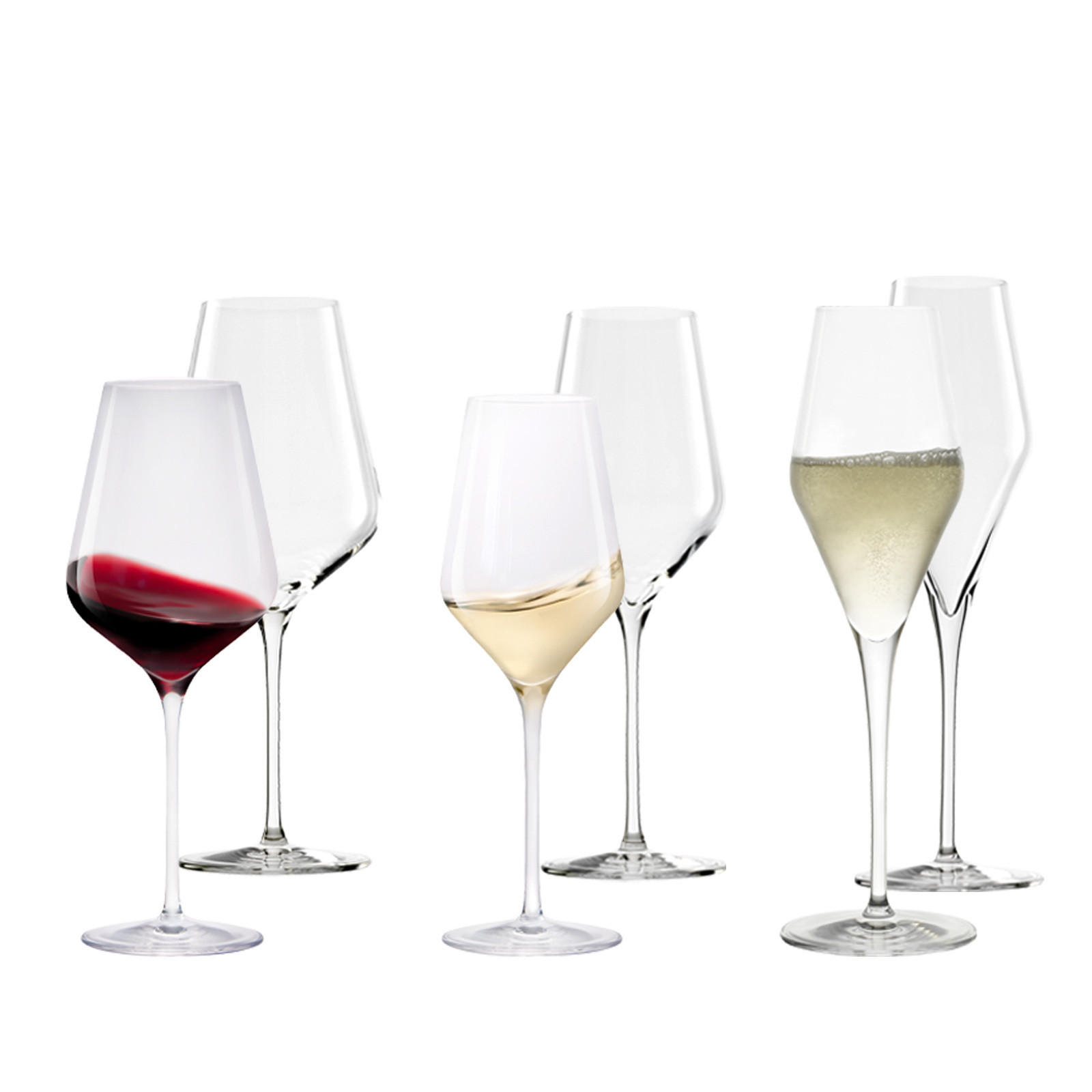 WEIN- UND SEKTGLÄSER Quatrophil transparent 6er Set - Transparent, Glas - Stölzle Lausitz