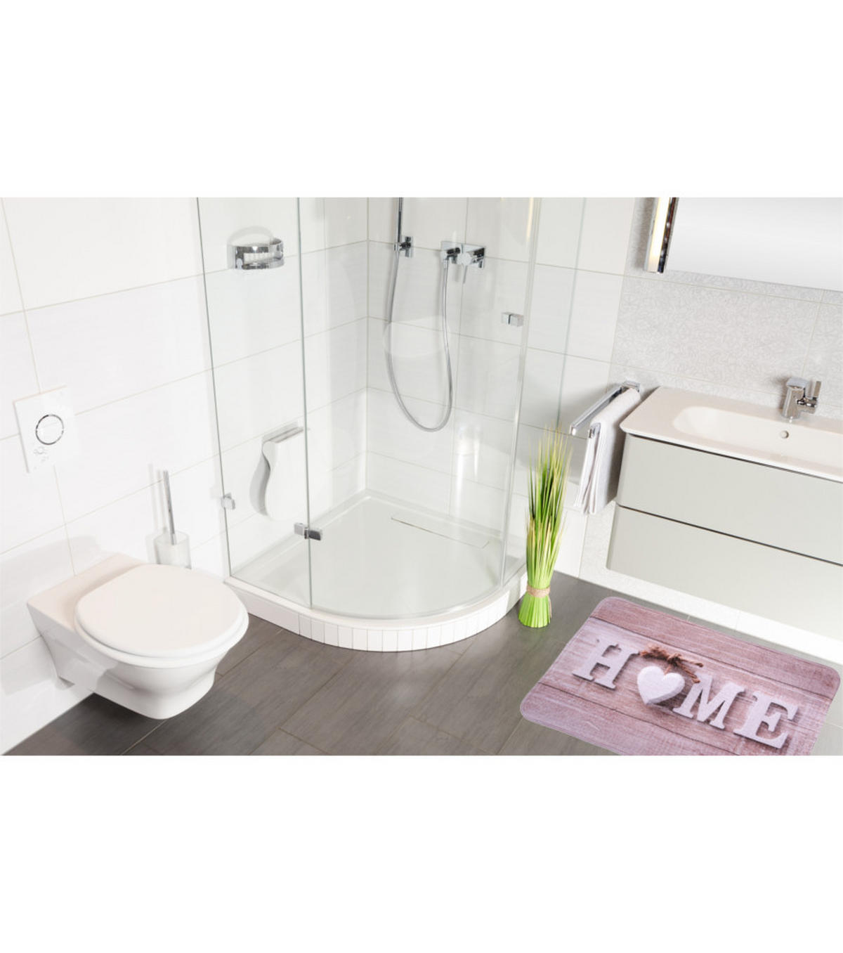 BADTEPPICH Home 70 x 110 cm - Braun, Textil (70/110cm) - Sanilo