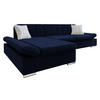 ECKSOFA Malwi Premium, Seite: Links - Dunkelblau, Holz/Textil (278/161cm) - MIRJAN24