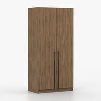 SCHRANK mit Schwenktüren ROSA III 2D 100/210/55, 2-türig, Nussbaum - Nussbaumfarben, Holzwerkstoff (100/210/55cm) - imoebel24